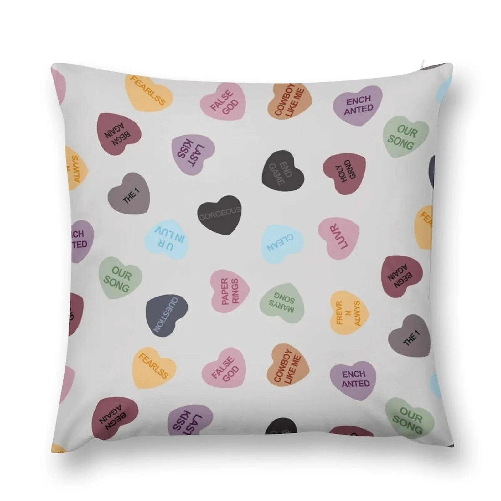 Eras Candy Hearts домашний декор Merch Fandom маленькая поддержка HECKINFAROUT диванная подушка