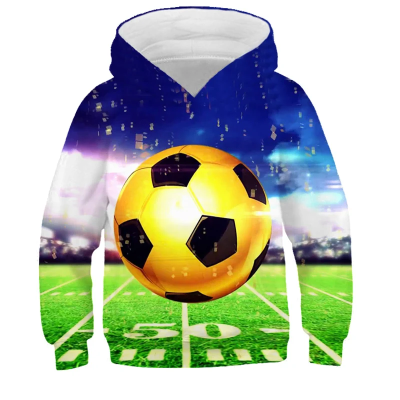 Hoodies 3d Print Football Nets Sweatshirts Boys Girls Unisex Hooded Fashion Sweatshirts kids Long sleeves Clothes Coat