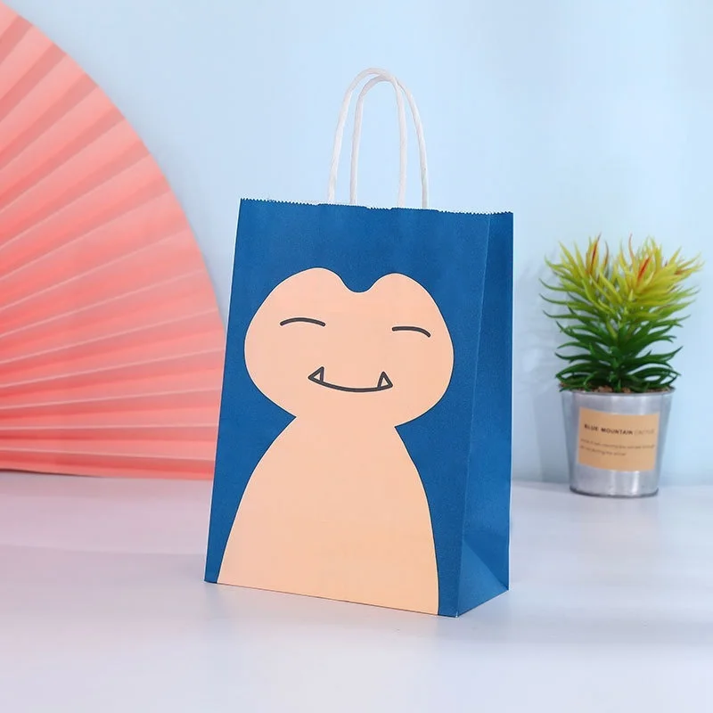 Подарочный пакет с героями мультфильмов Покемон чармандер из крафт-бумаги