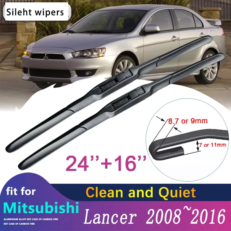 Фото Для Mitsubishi Lancer 2008 ~ 2016 лезвие для чистки автомобиля Ralliart Evo x Galant Fortis ex Browse Cleans №1
