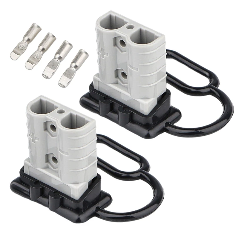 

New 50A 6-10 AWG Battery Connection Harness Plug Connector Winch Plug Quick Disconnect For UPS Battery Pack Trailer Forklift