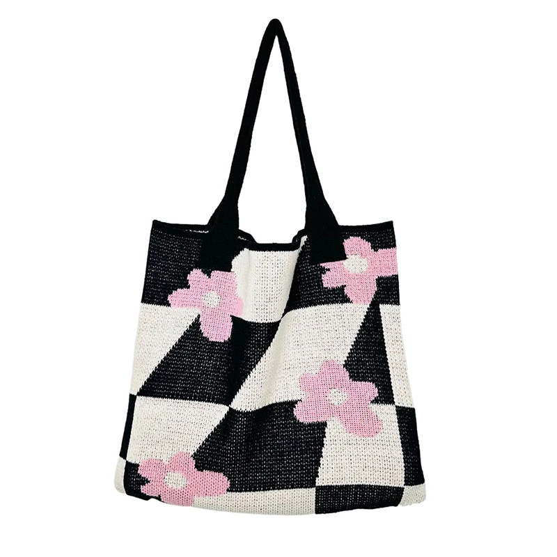 

Женская летняя пляжная сумка-тоут с цветочным рисунком