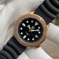 cusn8 41mm case steeldive bronze diver timepiece men dive watches nh35 automatic mechanical watch bronze bezel ar coating 200m