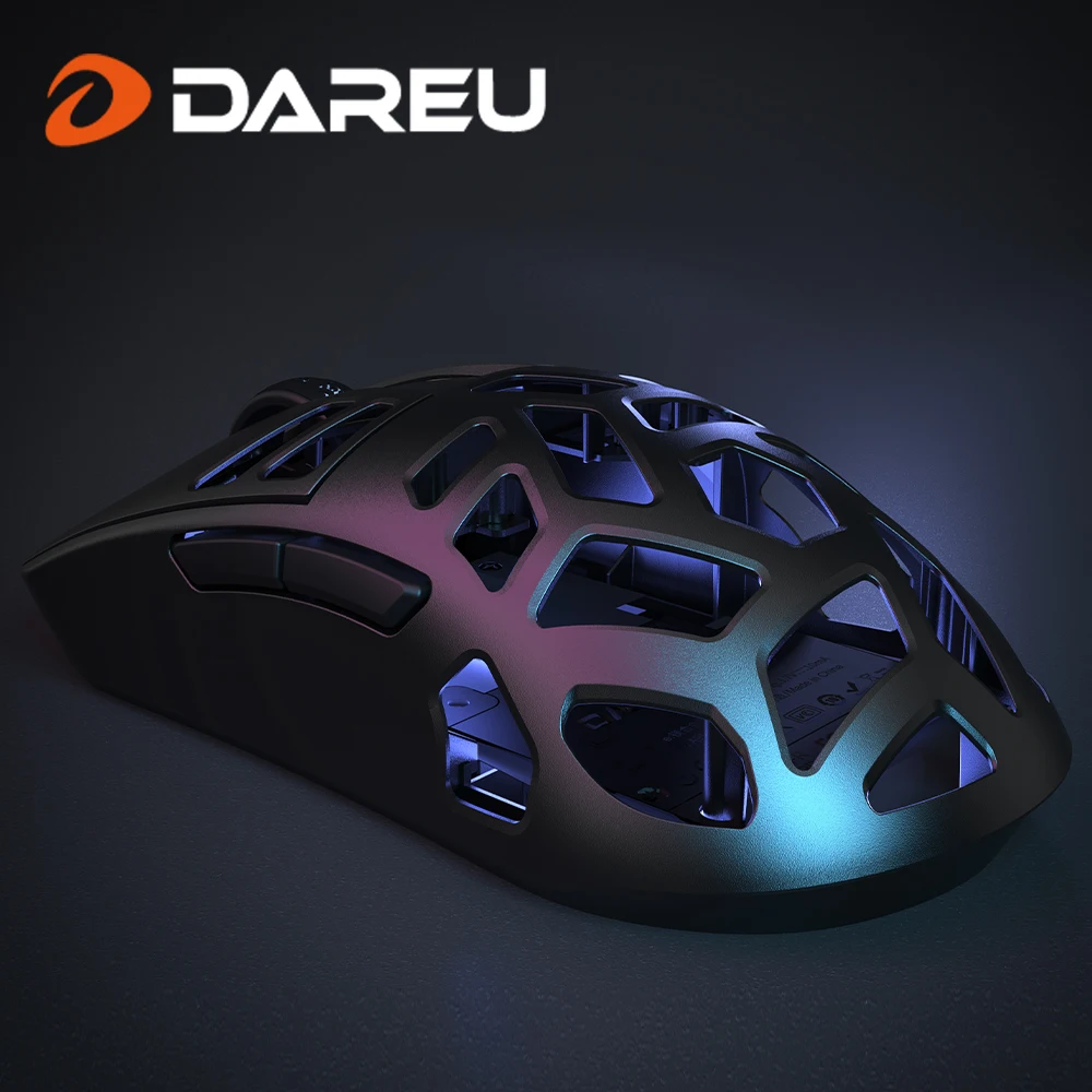 Беспроводная Игровая Мышь DAREU A950PRO Al-Mg С Датчиком Быстрой Зарядки PAW3395 26000 Точек На