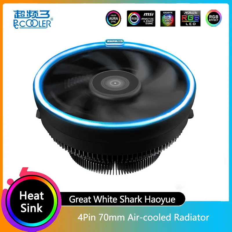 

PCCOOLER Great White Shark Haoyue Smart Edition Chassis Radiator 12cm LED Aperture Fan Suitable For AMD AM3 AM4 Intel 775 115