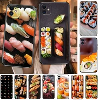 japanese food sushi phone cases for iphone 13 pro max case 12 11 pro max 8 plus 7plus 6s xr x xs 6 mini se mobile cell