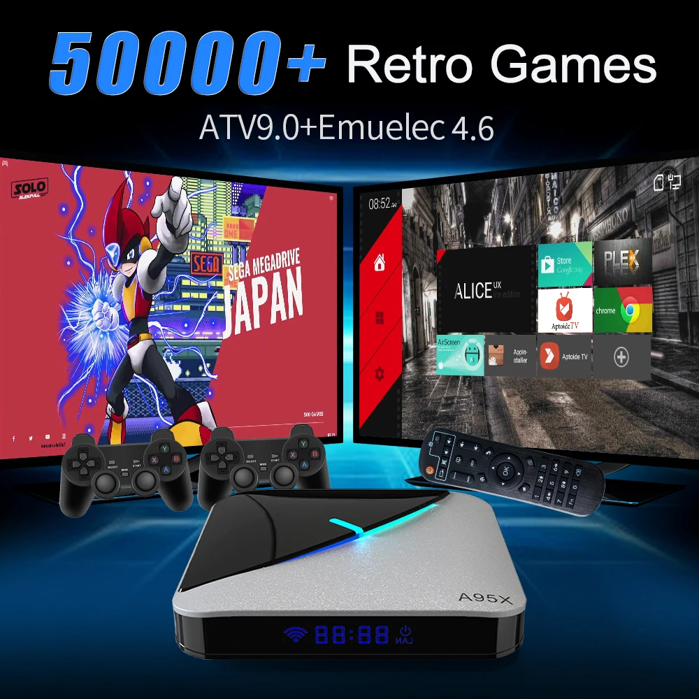 Retro game console &TV Game Box for MAME/MSX/NES/Gameboy/Sega Saturn/PS1/PSP  with 4K 5Gwifi  No Repetition Games