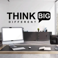 think big wall quotes sticker vinyl modern art decor office work job business wall decals transfer pvc wallpaper removable 4938