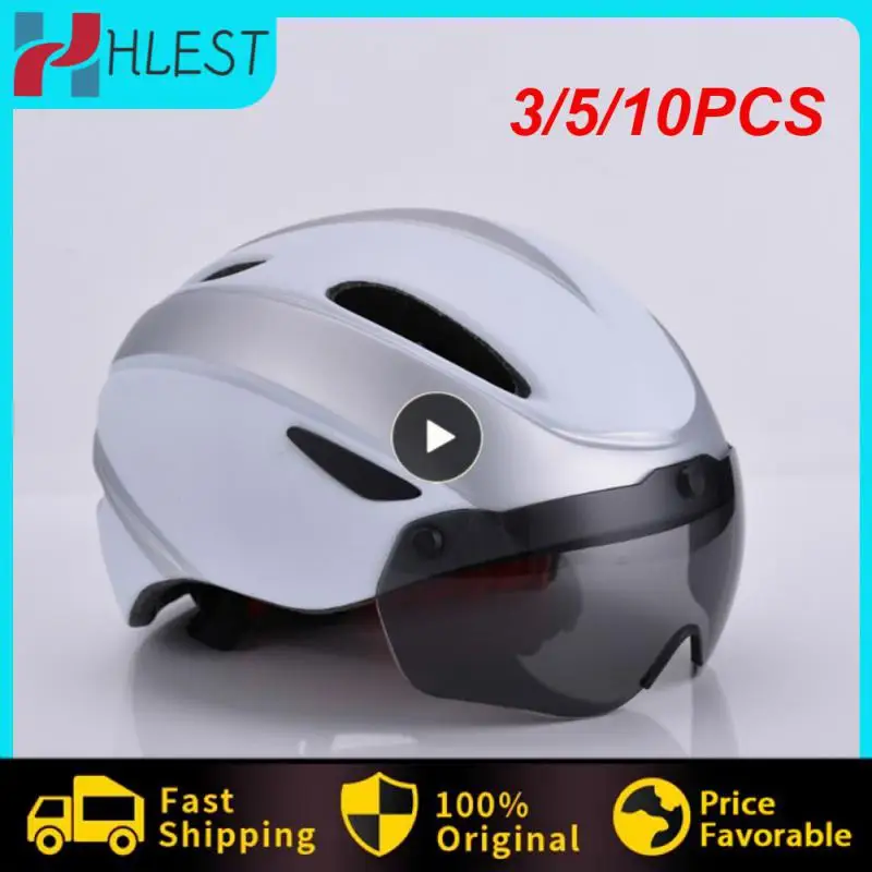 

3/5/10PCS Eps Road Bike Mountain Bike Helmet New Unisex One-piece Riding Helmet Ventilated Streamline