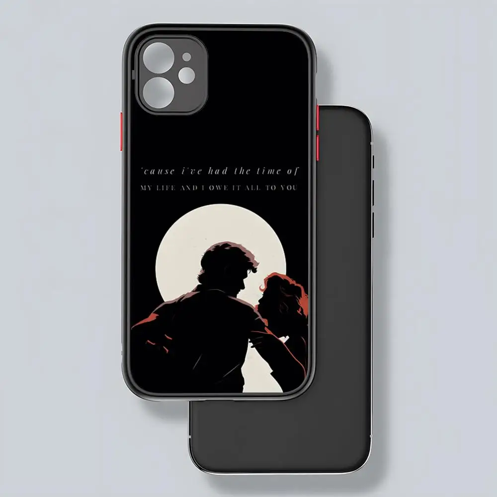 Чехол для телефона в стиле фильма Грязные танцы матовый прозрачный