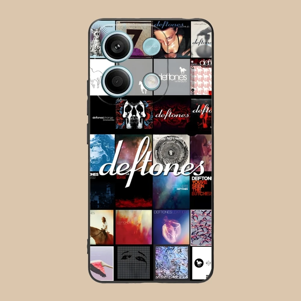 Fashion D-Deftones Mobile Cell Phone Case for Xiaomi POCO M6 M5 M4 M3 X6 X5 X4 X3 F6 F5 F4 F3 F2 C40 Pro GT 5G Black Cover Shell