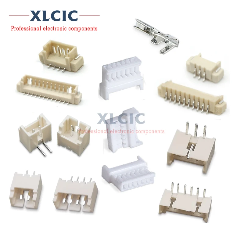 

50PCS MICRO JST 1.25 2P 3P 4P 5P 6P 7P 8P 9P 10P Horizontal / Vertical SMD Pin Header + Housing + Terminal Set Wire Connectors