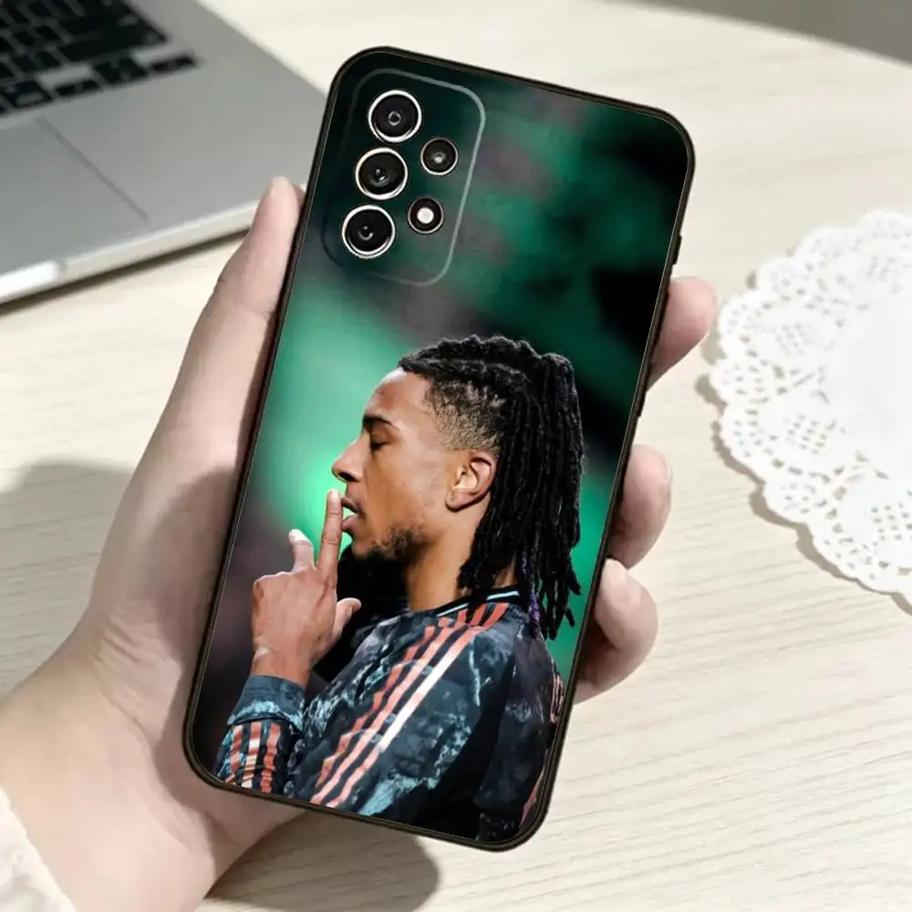 Фото Чехол для телефона Michael O-Olise Football для Samsung S25, S24, S21, S22, S23, S30, Ultra, S20, Plus, FE, мягкий силиконовый, черный №2