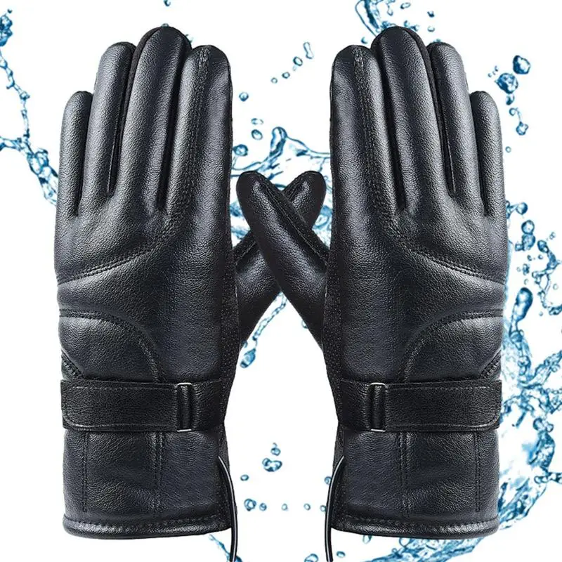 

Перчатки с подогревом USB для электрических транспортных средств, перчатки с подогревом электрического обогрева, теплые перчатки с защитой от холода, с бархатной подкладкой