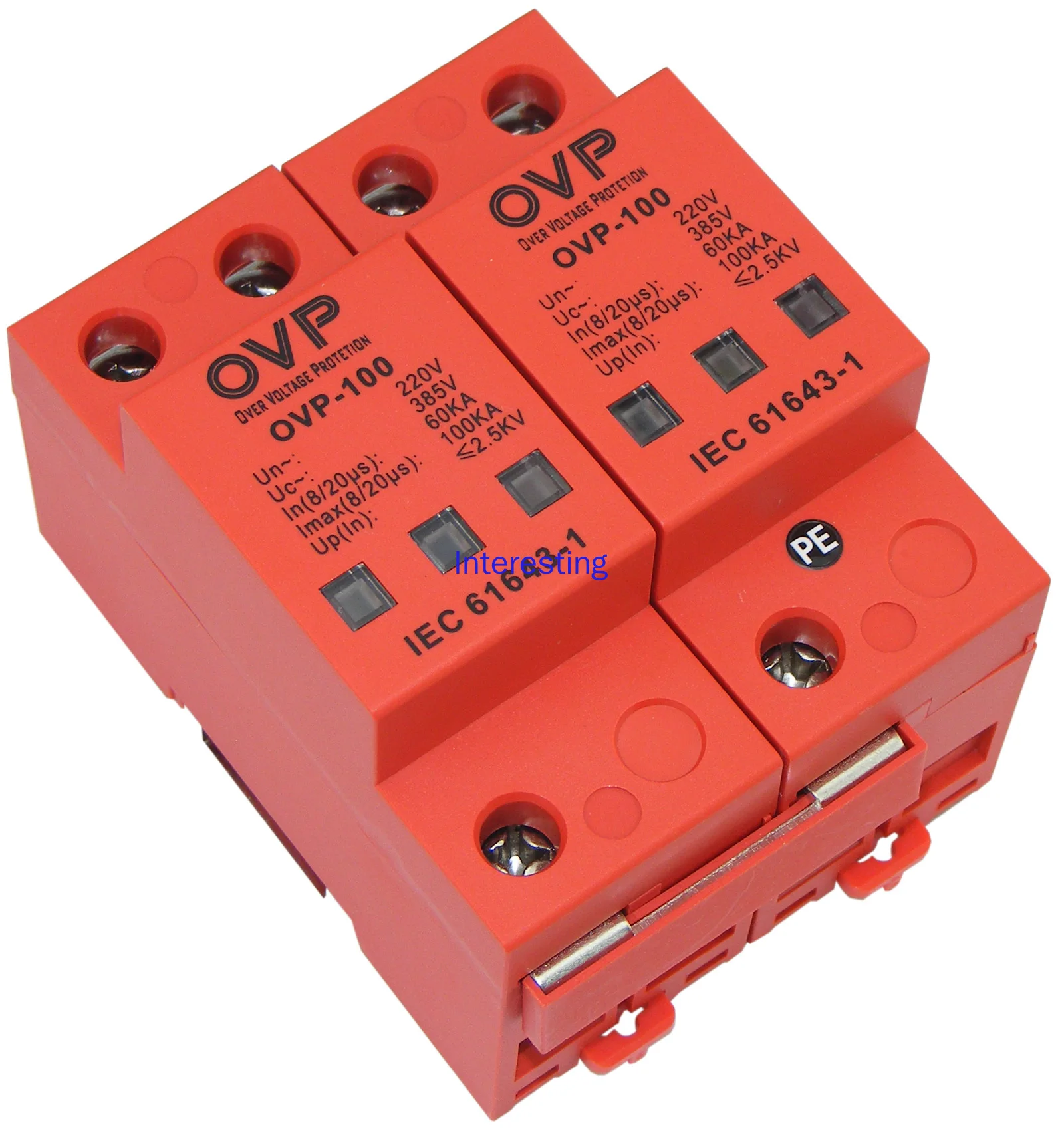 Силовой модуль защиты от вспышки класса B 60KA80KA10 0KA, однофазный 220 вольт, устройство для защиты от перенапряжения уровня в помещении 2P