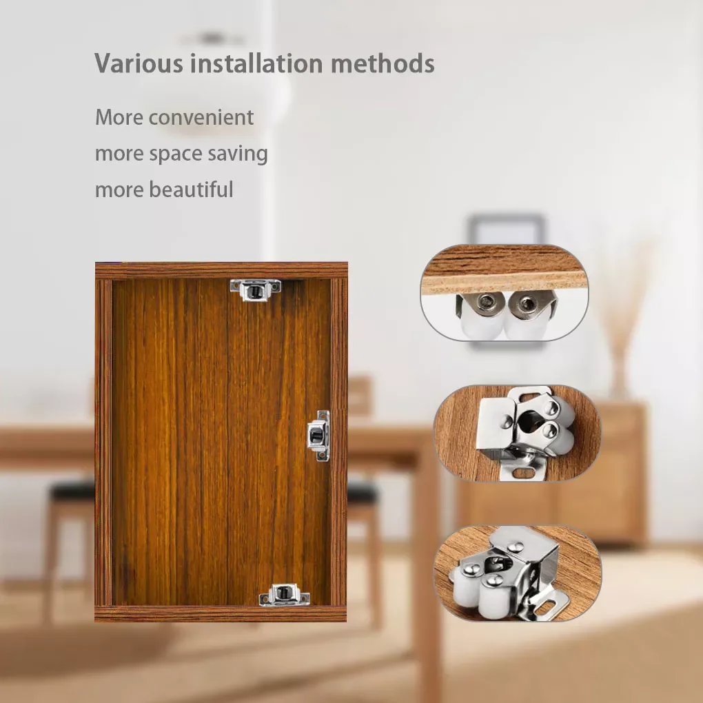 

10 шт., двойные шариковые защелки для шкафа