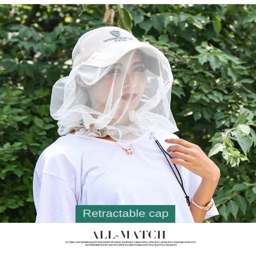 Сетчатая шляпа для защиты лица от насекомых и пчелок