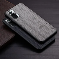 funda bamboo wood pattern case for xiaomi redmi note 10 pro 10t 5g 10s anti knock luxury phone protective cover coque for