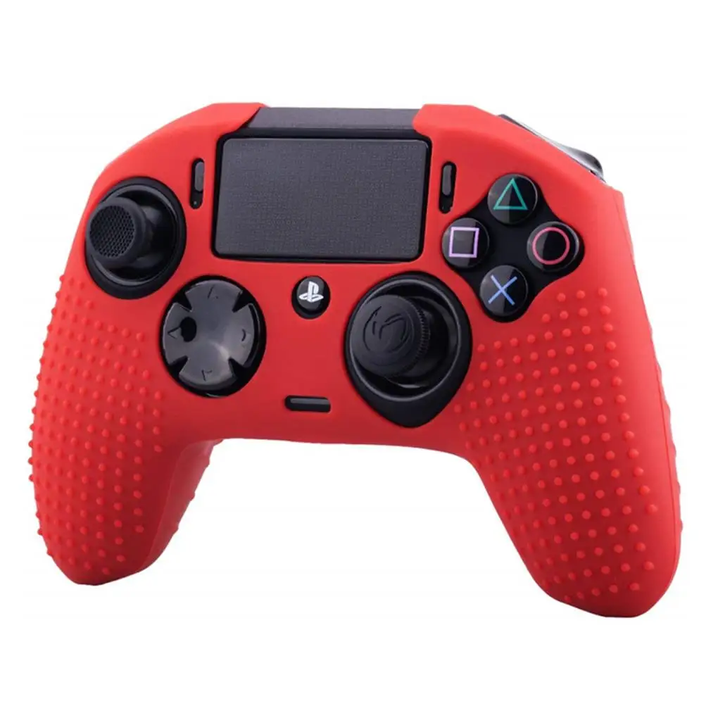 

Soft Cover Durable Professional Red Handle Controller Protective Covers Skid-proof Caps Game Pad Accessories Supplies