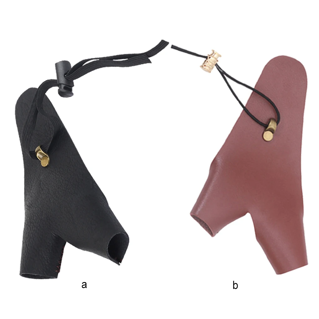 

2 Fingers Bracer Arrow Bow Shooting Adjustable Gauntlet Traditional Protective Archer Glove Easy to Use Supplies