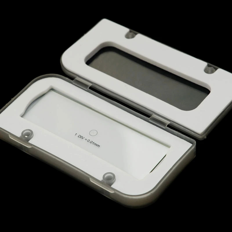 Микрометр калибровочная линейка для микроскопа окулярная сетка 0 01 мм Прямая