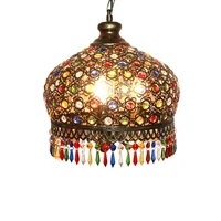 new style turkish chandelier lighting vintage lamp bohemia colorful stained glass romantic cafe restaurant bar home hanging lamp