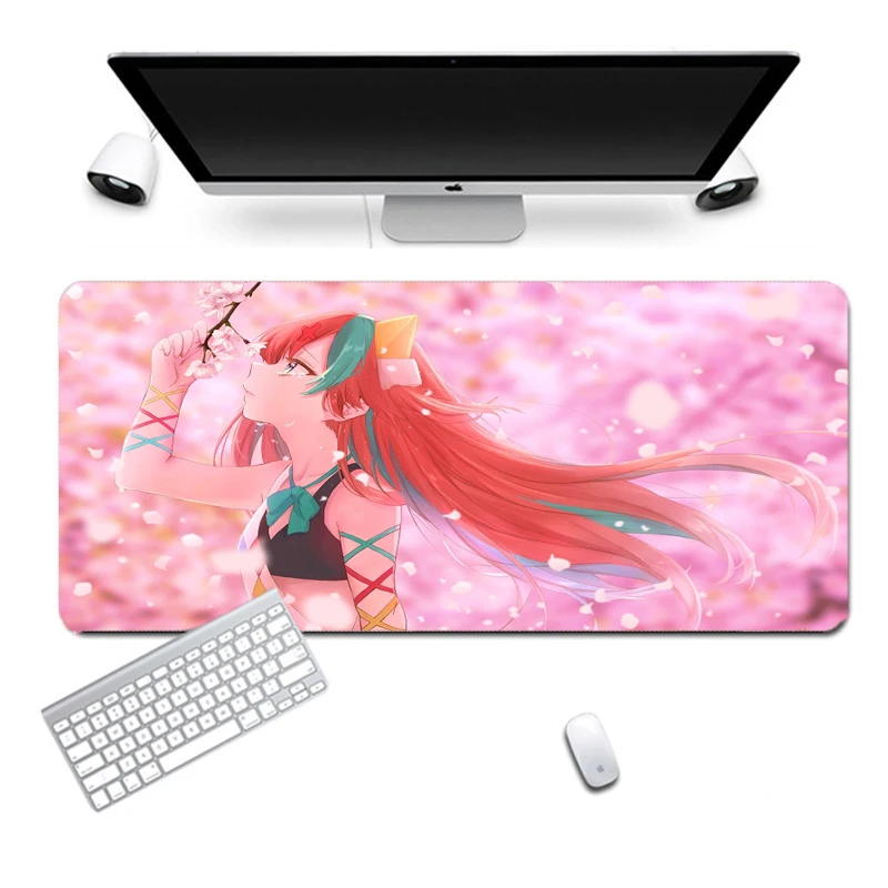 

Anime Mouse Pad Kawaii Gaming Mouse Pad Company Computer Setting Accessories Computer Desk Pad Cute Desktop Keyboard Pad 40X90