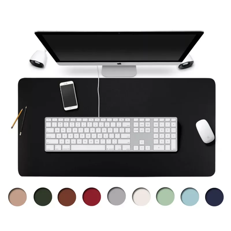 

Portable Home Office Game Mouse Pad Resting Surface Protective dining Desk Writing Mat Easy Clean PU Leather Desk Mat laptop pad