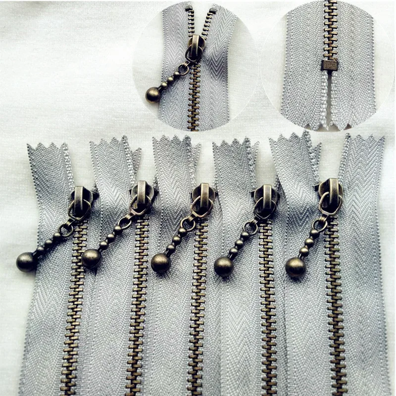 Классическая Бронзовая капельница высокое качество закрытая Хвостовая молния 3