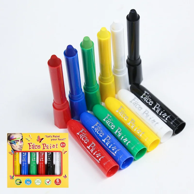 

Washable Painted Crayon High Quality Non-toxic Great For Parties Lasting Glow Unique Color Luminous Painted Crayon Easy To Apply