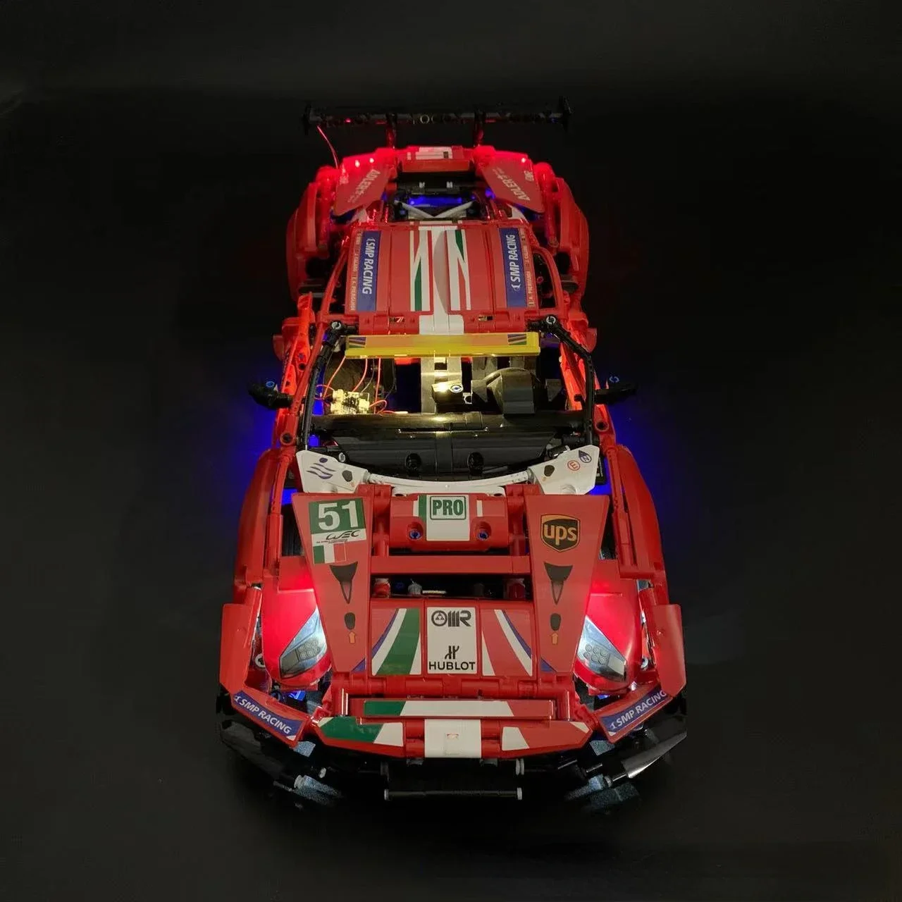 Лампа освещения без строительных блоков для 488 GTE AF Corse # 51 дюйм 42125 DIY игрушки в