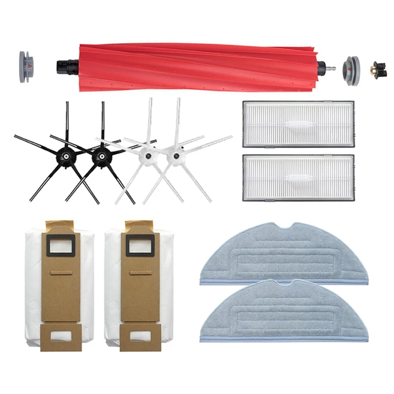 

Аксессуары для робота-пылесоса Xiaomi Roborock T7 T7plus S7, основная щетка, тряпка, Hepa фильтр, боковая щетка, мешок для сбора пыли