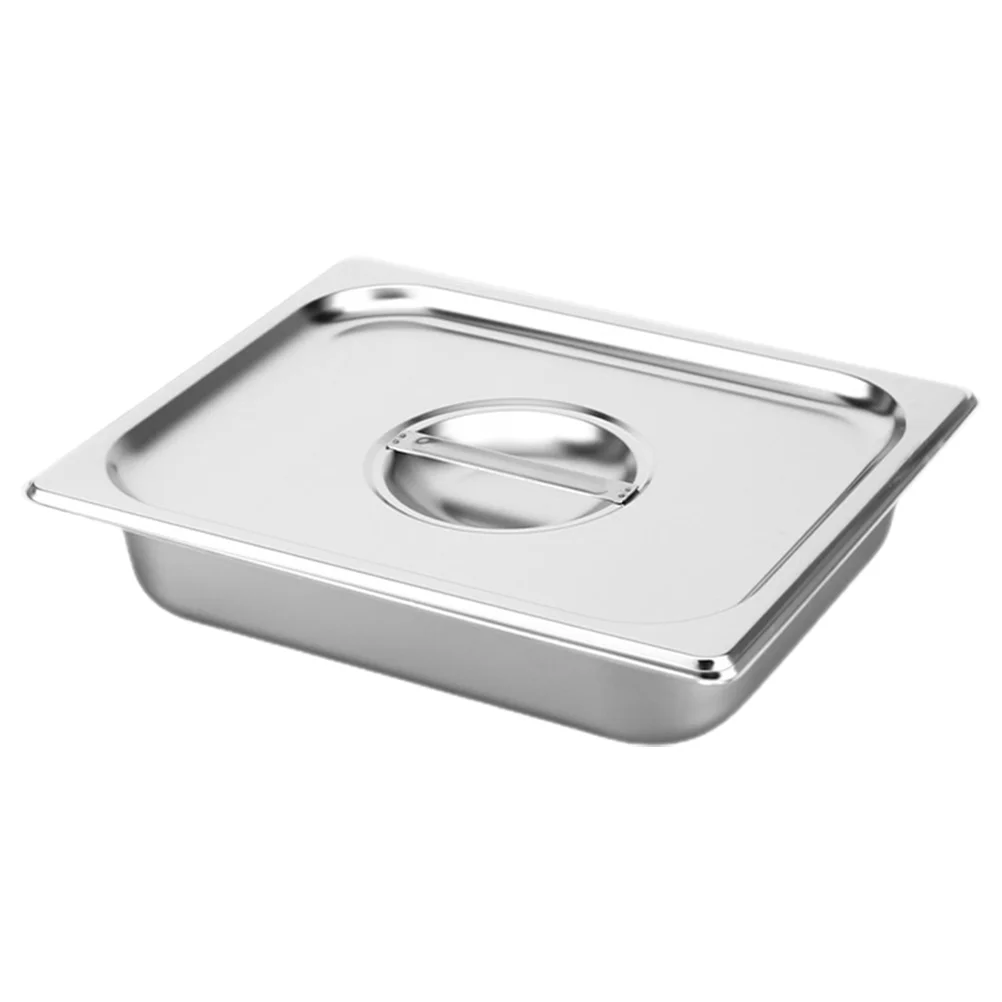 

Buffet Food Container with Cover Stainless Steel Food Pan Metal Serving Tray for Party Restaurant(39L)