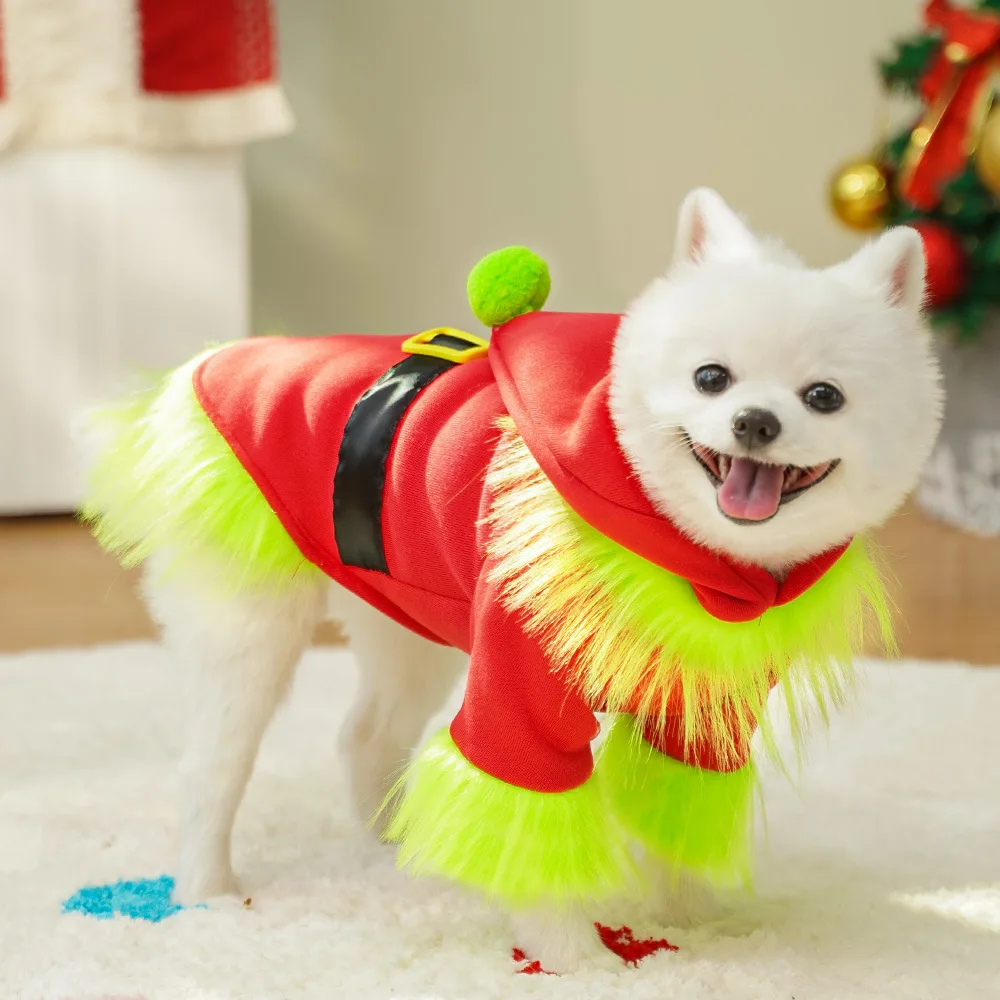 XS-2XL Одежда для собак зимняя теплая модная рождественская одежда пальто и кошек
