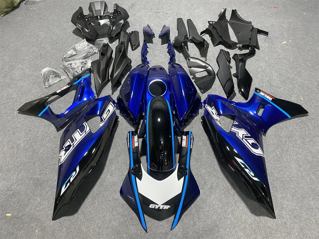 Обтекатель для мотоцикла Yamaha YZF-R7 22 23 YZF700 2022 2023 обтекатель синий черный корпус