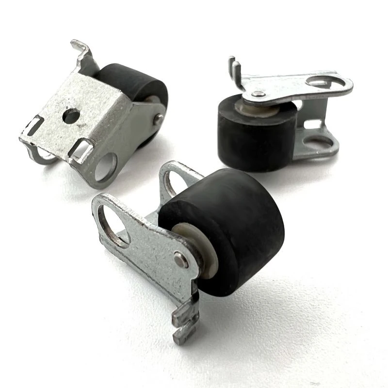 

1Pcs 9mm Rubber Wheel Pinch Roller With Iron Frame Rack Bracket For Audio Tape Recorder Cassette Deck Stereo Player Accessories
