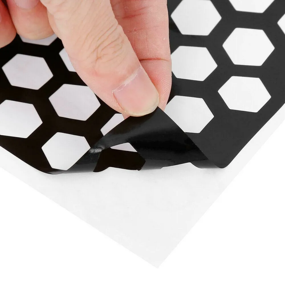 

48x30 см задний фонарь автомобиля наклейки в виде сот водостойкая виниловая наклейка черная крутая автомобильная наклейка аксессуары для внешнего стайлинга автомобиля