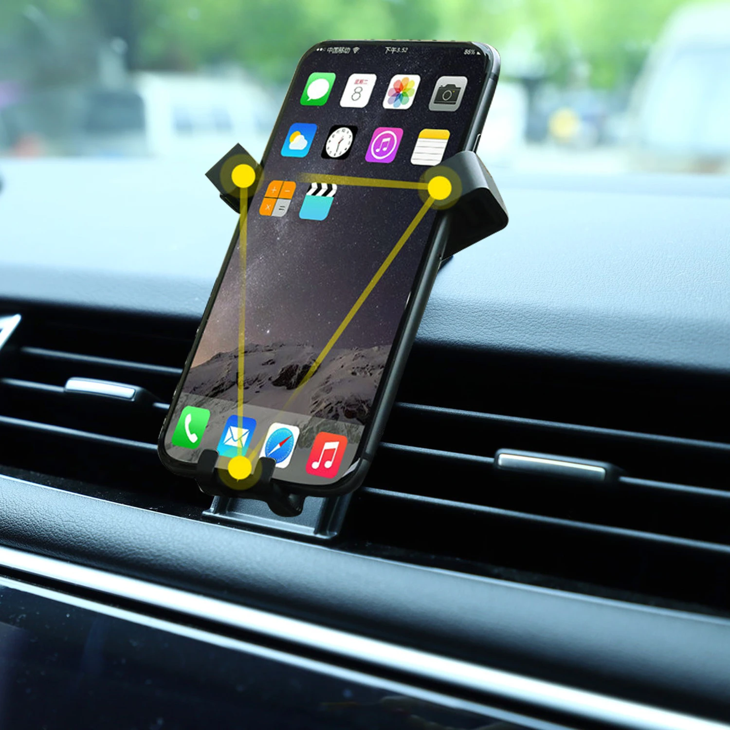 

Car Phone Holder For Land Rover Range Rover Sport 2018-2021 Car Air Vent Clip Mount Mobile Phone Holder Cellphone Stand Support