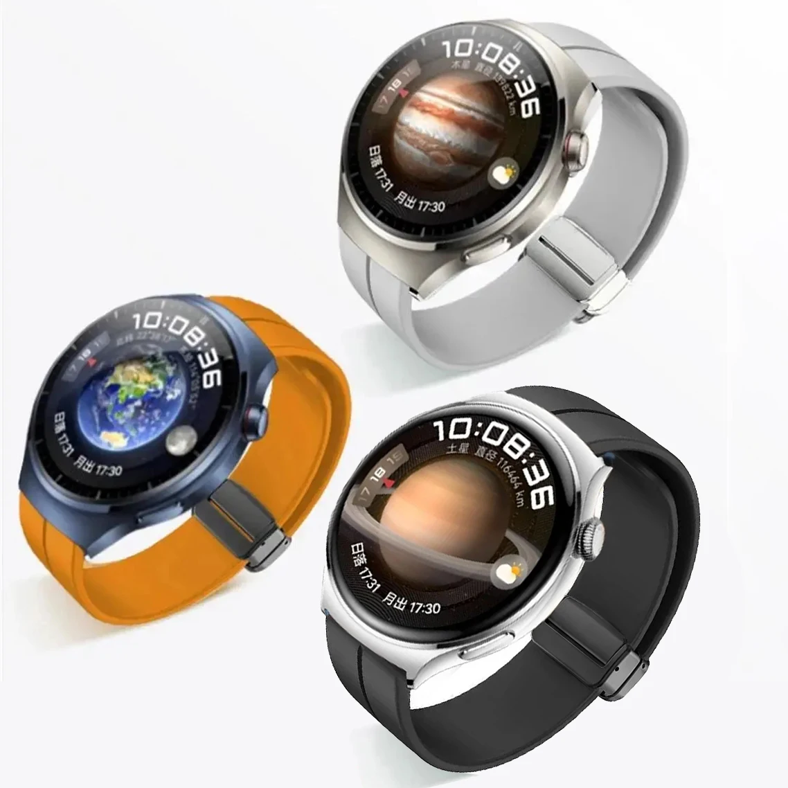 

22mm Universal Watchband for Huawei Watch 4,Magnetic Strap for Huawei Watch 4 Pro GT2 2 Pro GT3 3Pro Bracelet Silicone Belt