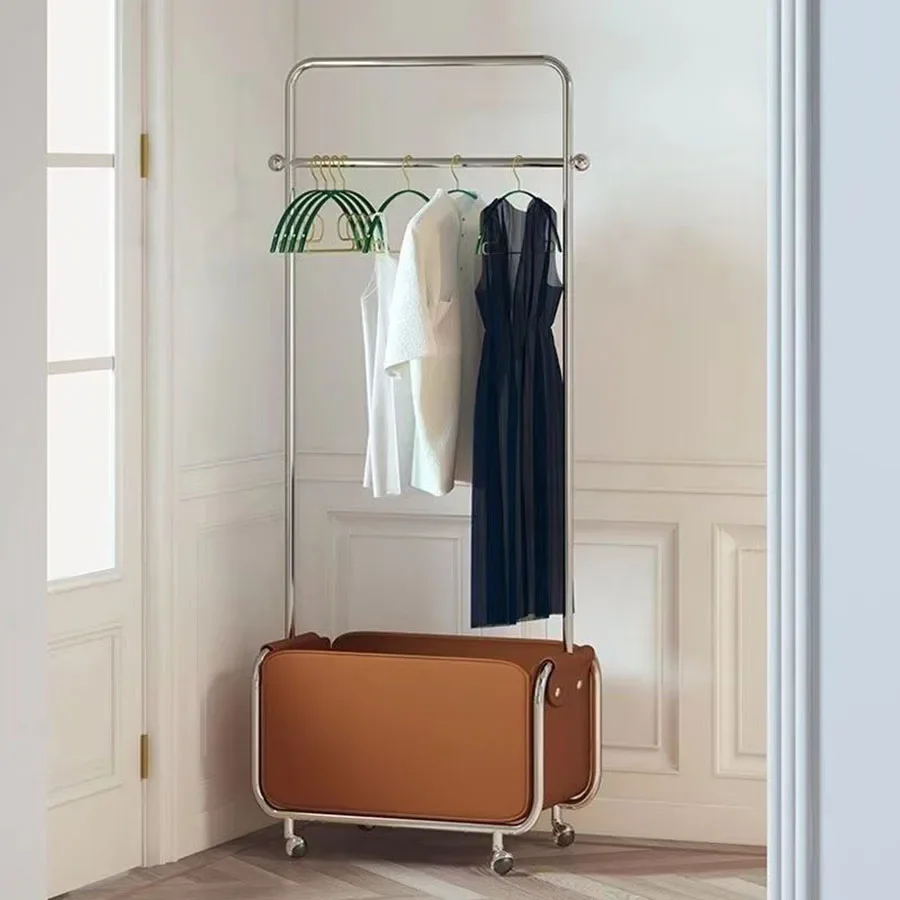 Тканевые стеллажи на колесиках высокие комнатные подвижные вертикальные