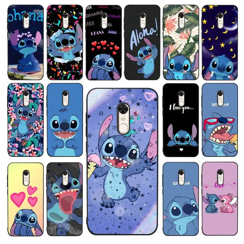 

Bandai Stitch Phone Case for Redmi 5 6 7 8 9 A 5plus K20 4X 6 cover