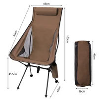 portable camping moon chair fishing chairs ultralight aluminum folding picnic beach chairs outdoor travelling hiking garden seat
