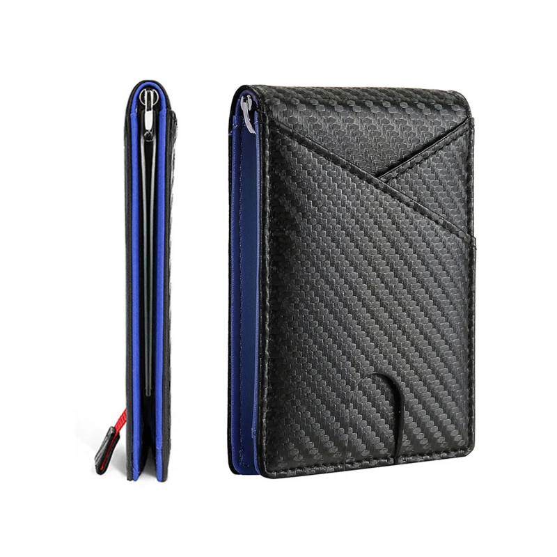 

Carbon Fiber Men Wallets Money Bag Slim Thin Card Man Wallet Luxury Male Portable Small Short Purse Bifold Wallet Billfold