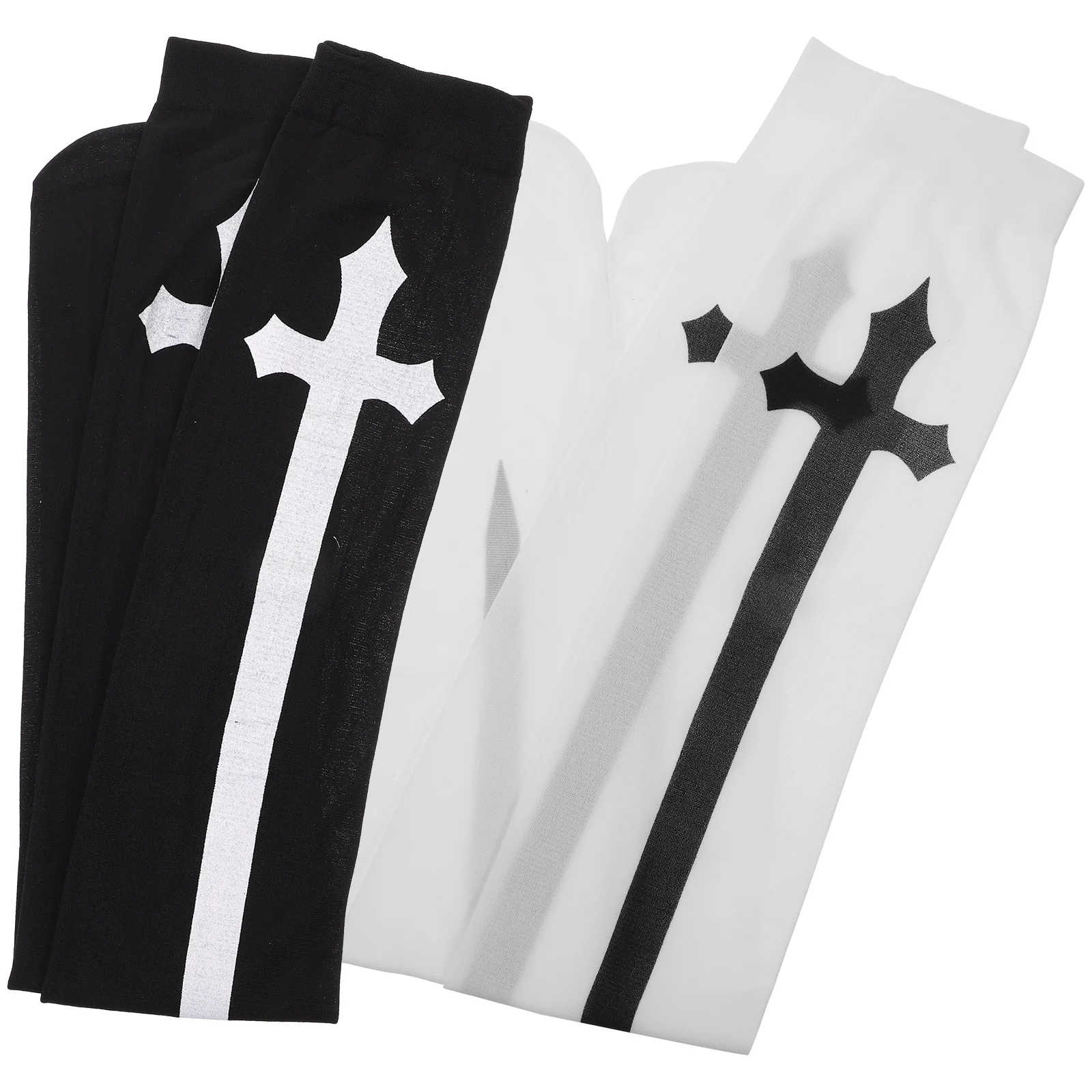 Nun Clothes Tube Socks Women Party Stocking Cosplay High Halloween Over Knee Nurse