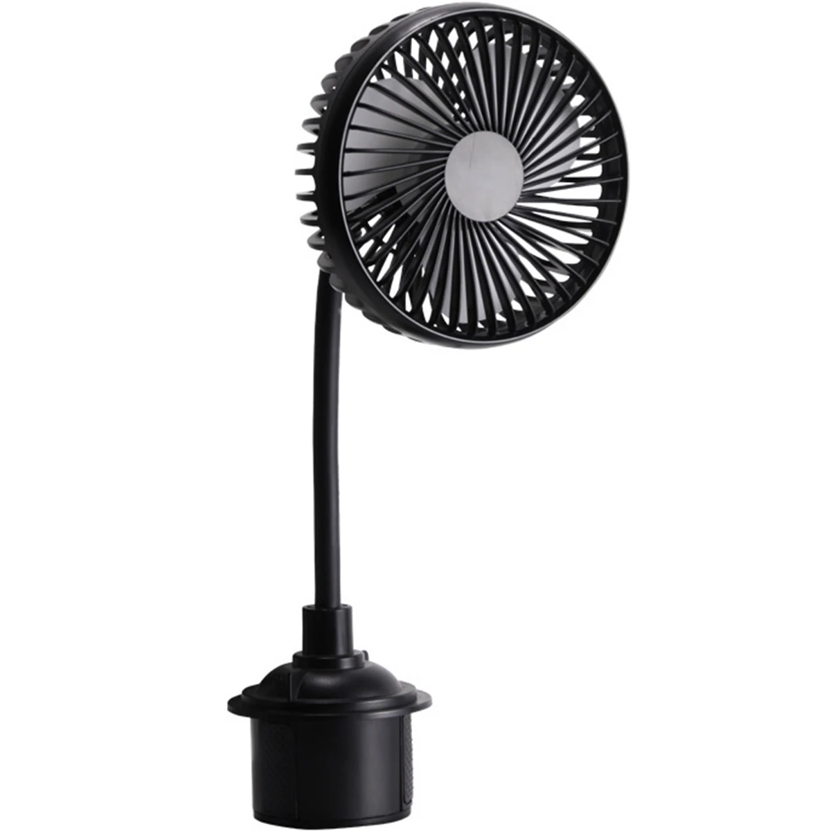 

USB Car Fan 360-Degree Adjustable Gooseneck Fan 3 Speeds Electric Air Circulator Silent Fan Universal USB Car Cooling Fan