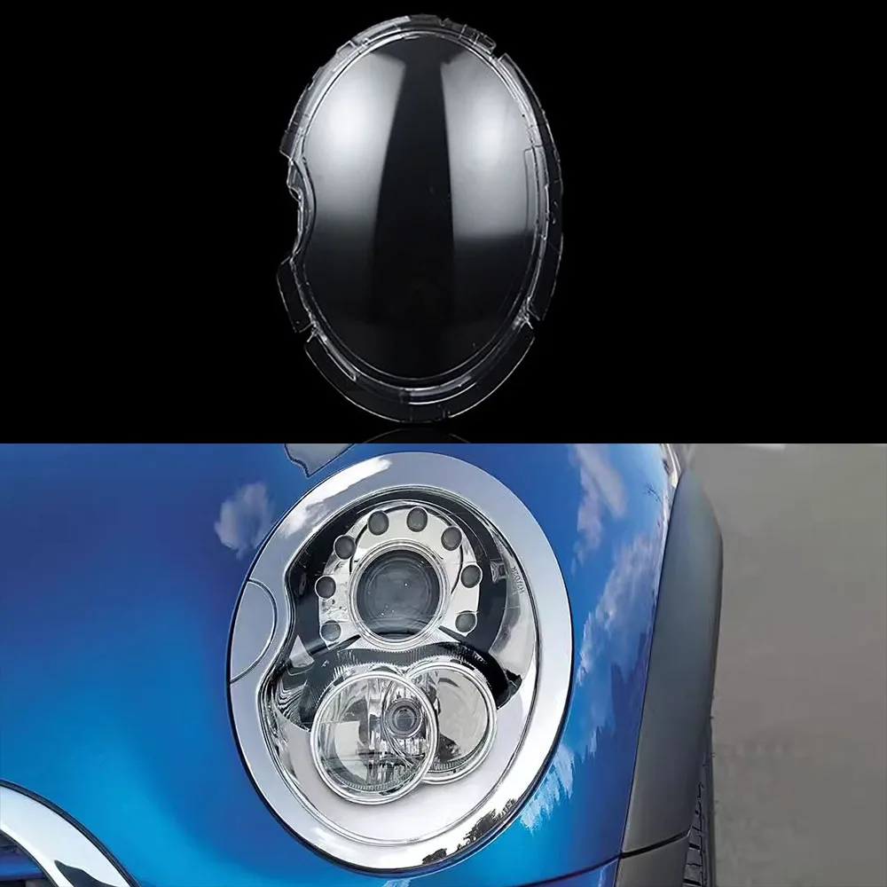

Крышка автомобильной фары с прозрачными линзами, абажур для BMW MINI 2004 2005 2006, прозрачный абажур, чехол для фары, маска