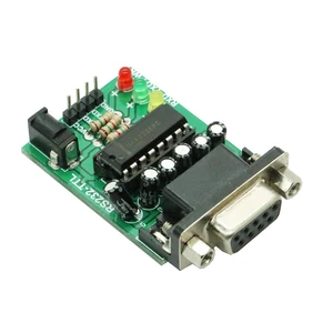 Модуль адаптера преобразователя MAX232 RS232 в TTL COM DB9 серийная плата ATMEGA16 искусственная мощность RXD TXD для Arduino Новинка
