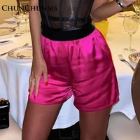 spring solid color high waist leisure hip lifting boxer shorts for women 2022 summer straight hot pants y2k sexy outfits club