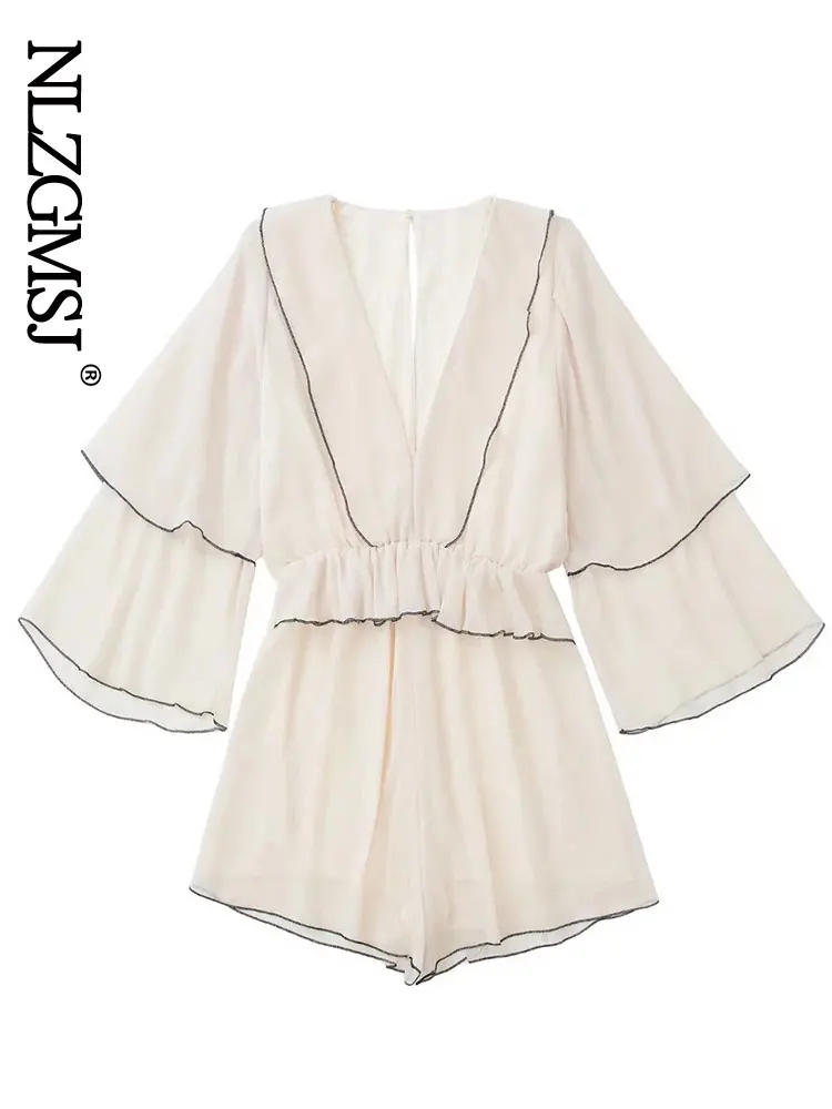 

Nlzgmsj Za Sexy Rompers Women Jumpsuit Long Sleeve Women Clubwear Shorts Playsuit Summer Bodycon Party Jumpsuit Romper 202204