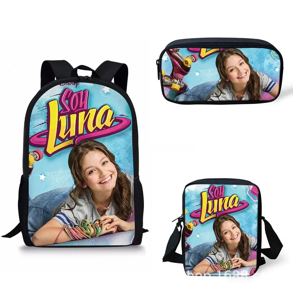 Рюкзак популярная Красивая Am Luna с 3D принтом Aluno Escola от Harajuku включает в себя рюкзак